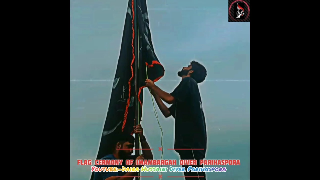 FLAG CEREMONY OF IMABARGAH DIVER PARIHASPORA #nadeemsarwar #azadarinetwork #azadarehussain
