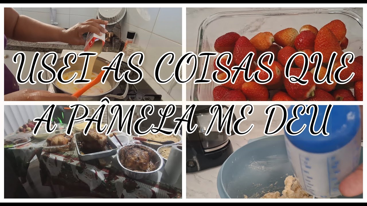 USEI AS COISAS QUE A PÂMELA DEU | FIZ PAVÊ | PINTEI CABELO | COMPREI QUE FALTAVA | SANDRA MAGALHÃES