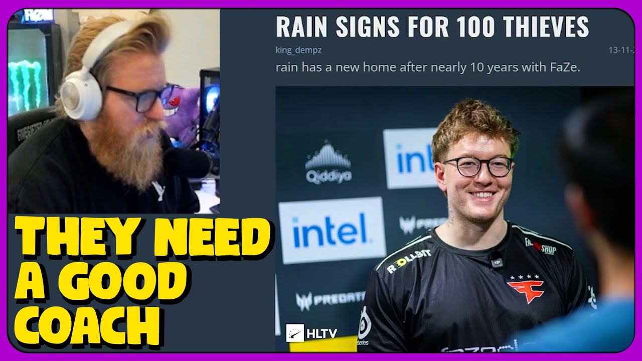 fl0m Reacts to 100 Thieves Officially Sign rain