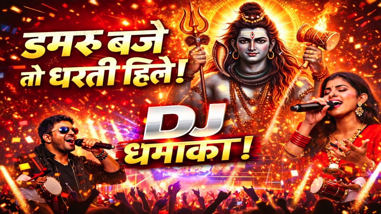 डमरू बजे तो धरती हिले 🔥 | DJ भोलेनाथ भजन 2026 | Har Har Mahadev Song | Shiv DJ Remix