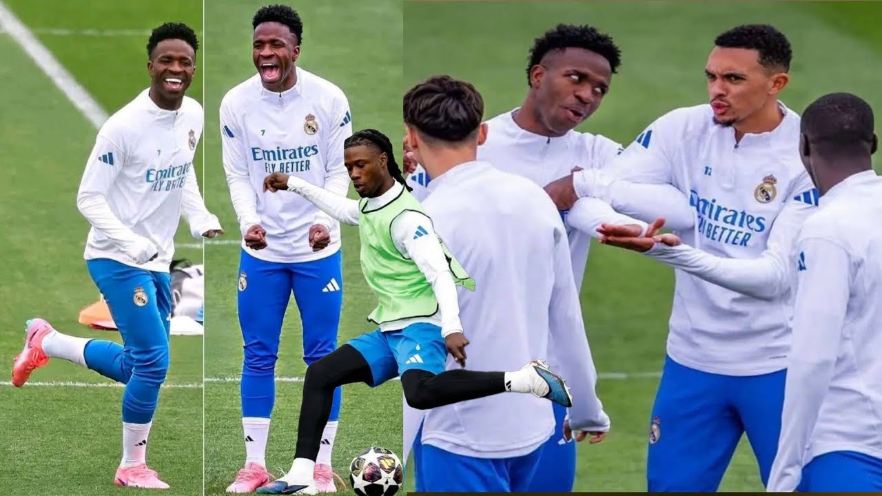 Vini7 e trent tre souri nan antredman pou afronte man.City yon match kap tre anpòtan pou yo?