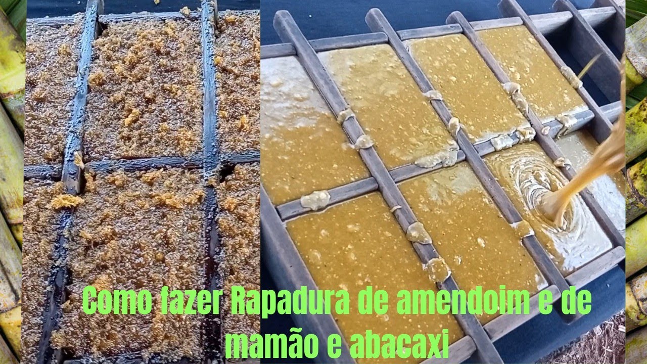 como fazer rapadura de amendoim na fazenda 🥜 e 🍍