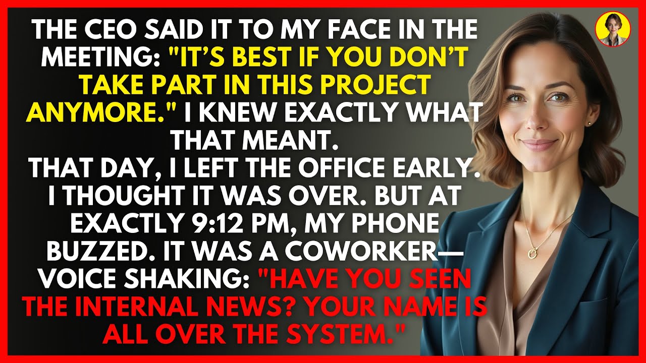 CEO Said I Was “Difficult” & Kicked Me Off the Project — My Coworker Called at 9:12 PM: “Your Name…”