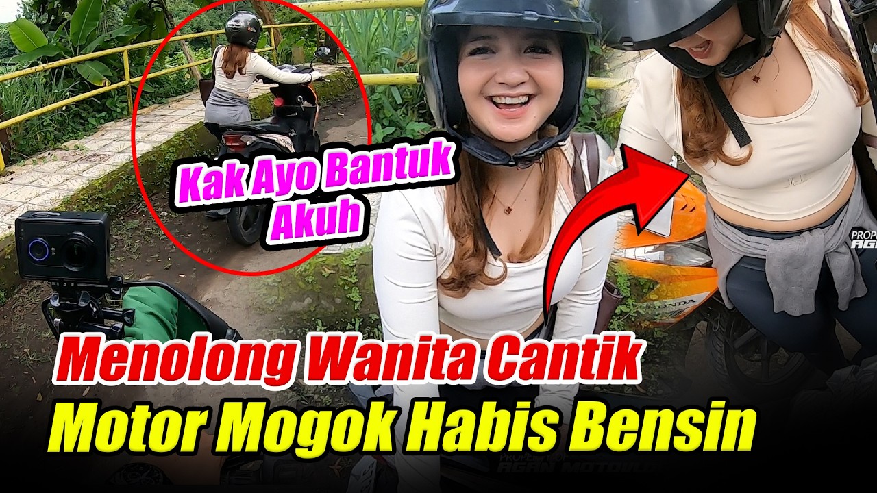 Menolong Wanita Cantik Di Jalan Motor Mogok Habis Bensin
