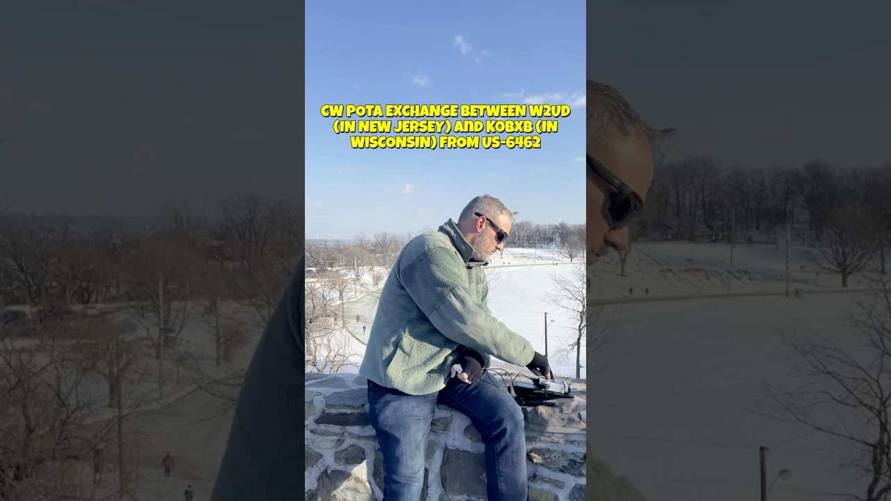 QRP Parks on the Air 16WPM CW POTA CONTACT W2UD w/ K0BXB Icom 705  #morsecode #cw