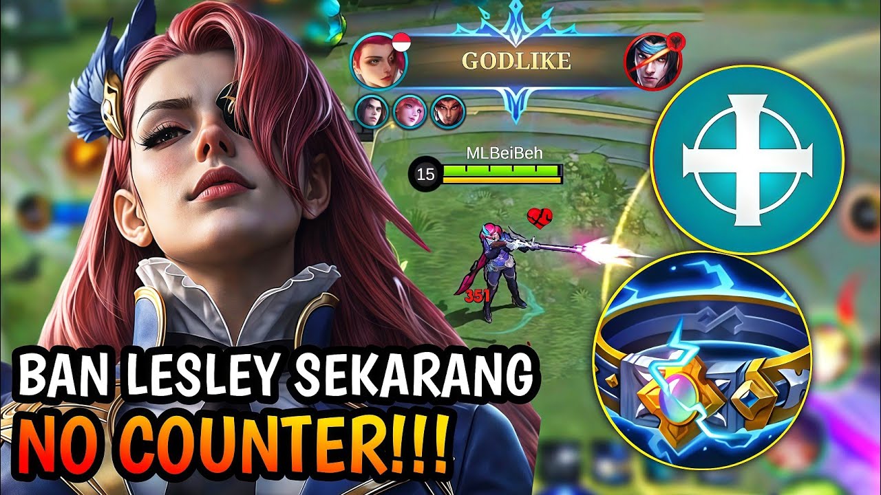 LESTI ANOMALI DILAWAN😂 INI DIA LESLEY BUILD 3 KEPRIBADIAN 100% MVP| MLBB