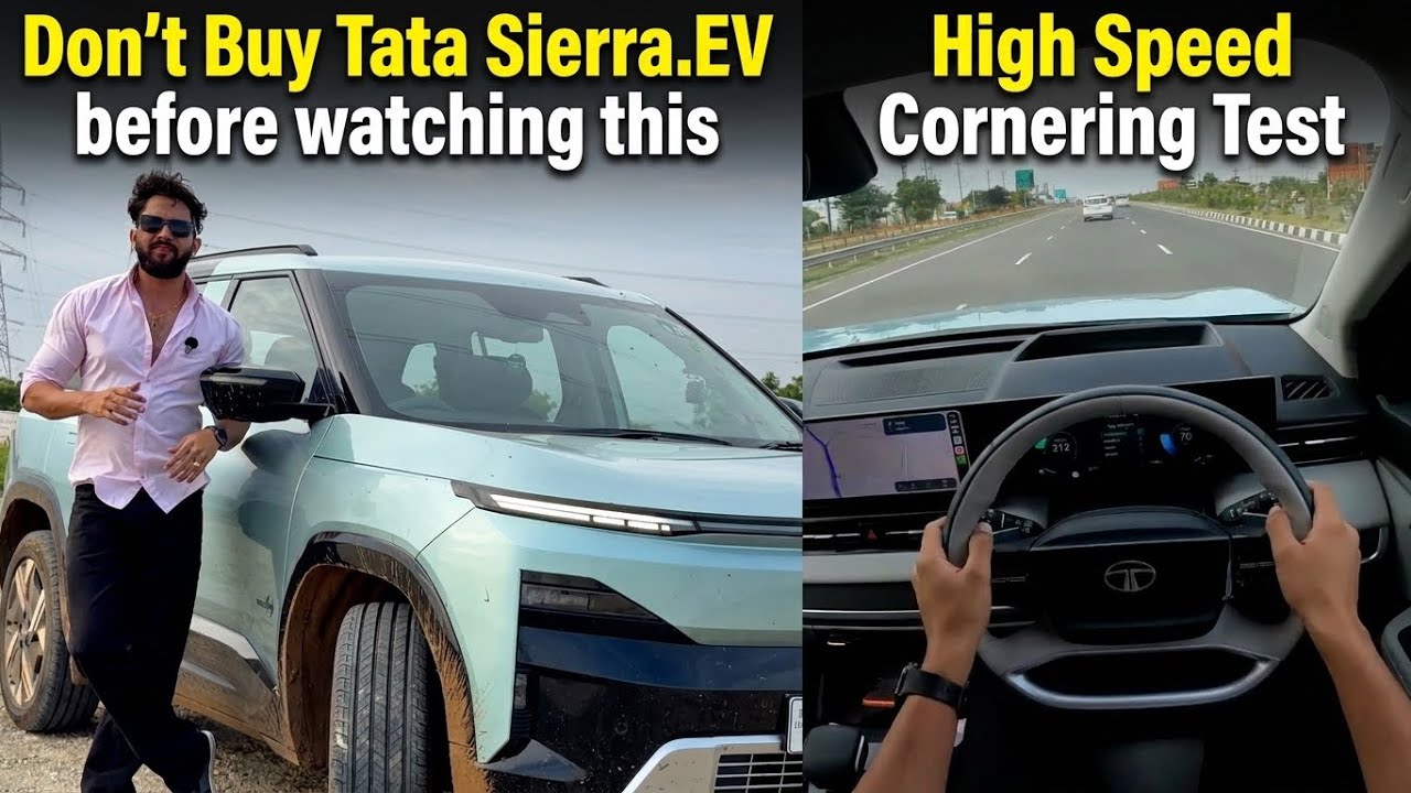 Driving Tata Sierra.ev in the WORST WAY to check its QWD Setup, Suspension & High Speed Performance
