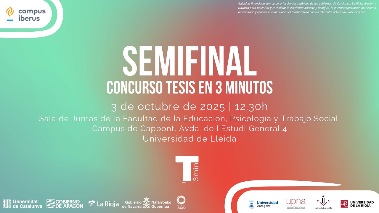Semifinal concurso TESIS EN 3 MINUTOS 2025
