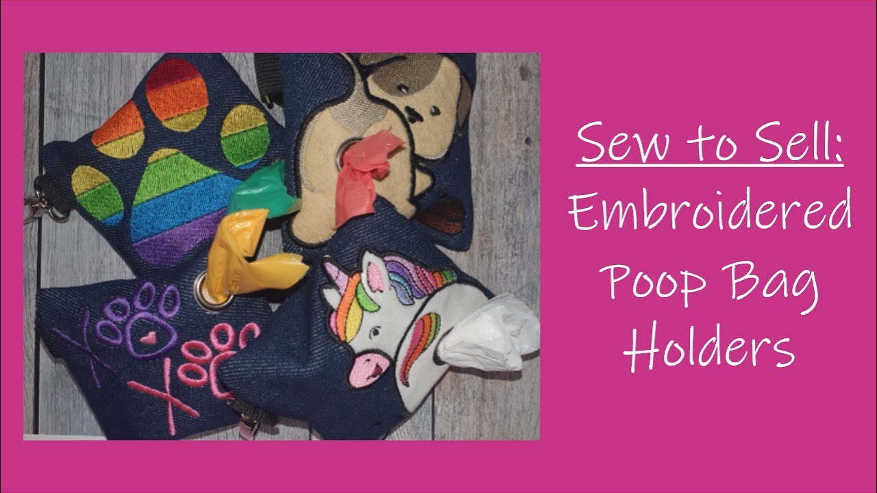 Embroidered Poop Bag Holders