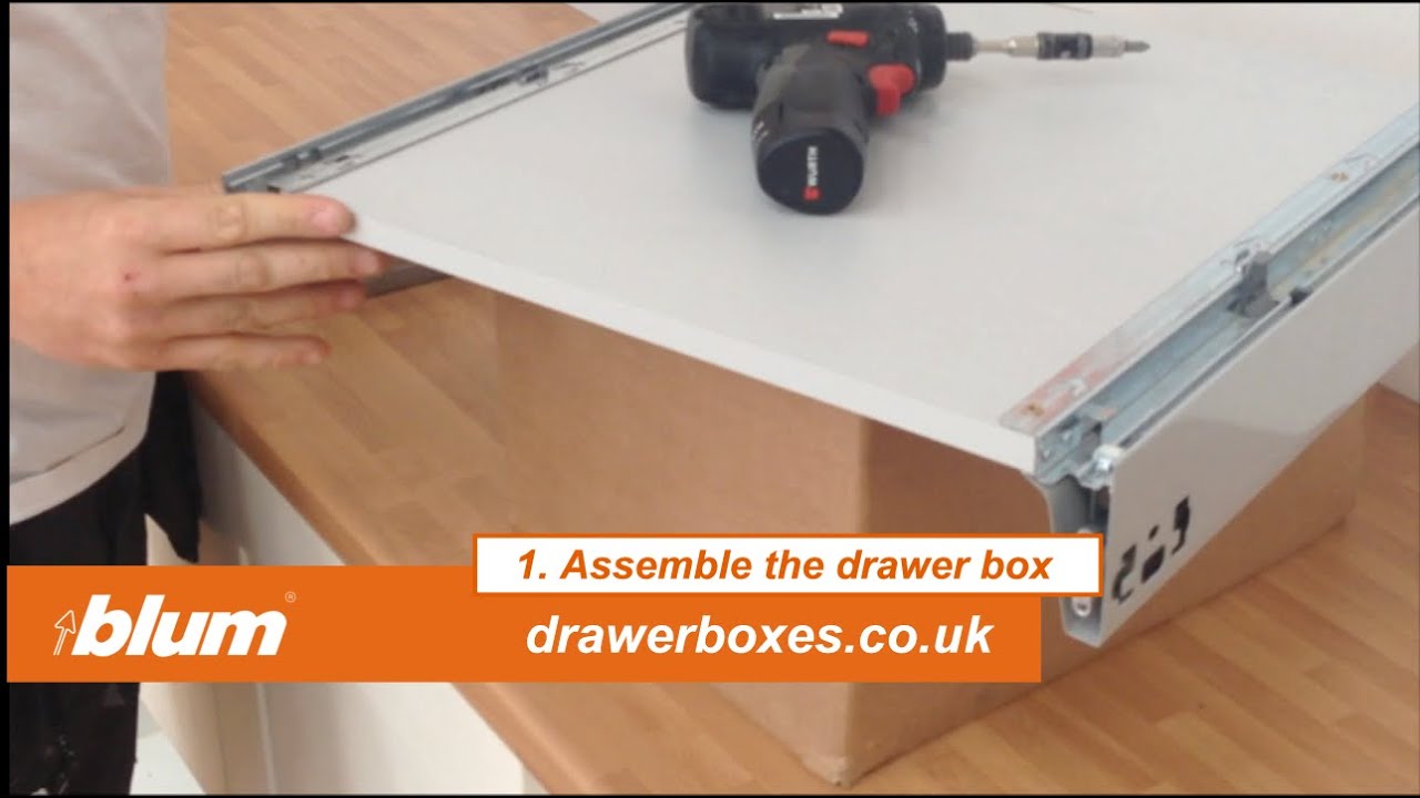 Выдвижной ящик для кухонной мебели Blum Tandembox Antaro - неглубокий сменный ящик - 1 из 3. Сбор...