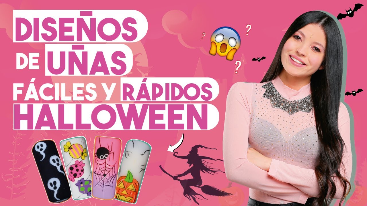 Diseños de UÑAS Halloween FACILES y RAPIDAS 2023😍🧛‍♀🧟‍♀ PASO A PASO! 🎃💅