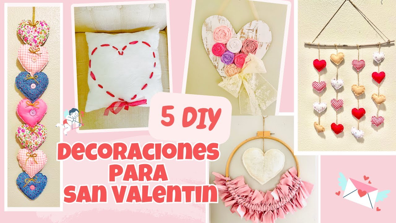 5 Decoraciones Fáciles de San Valentin ❤️
