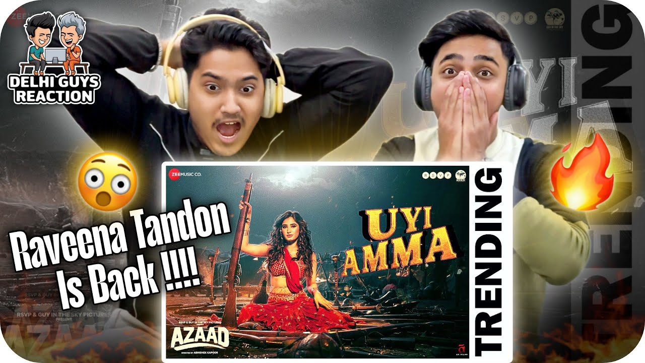 Uyi Amma Song Reaction😍🔥| Azaad | Aaman Devgan, Rasha Thadani | Abhishek Kapoor | DGR