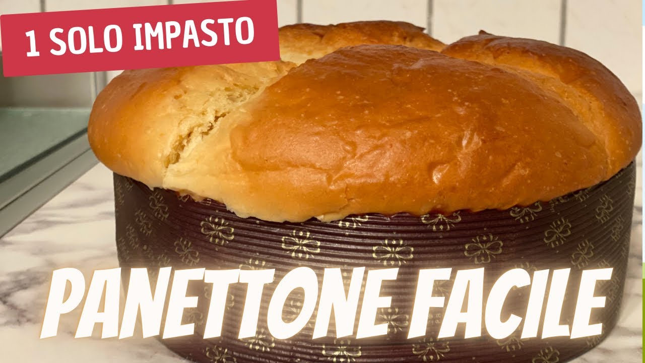 Panettone con lievito di birra ricetta facile con 1 solo impasto