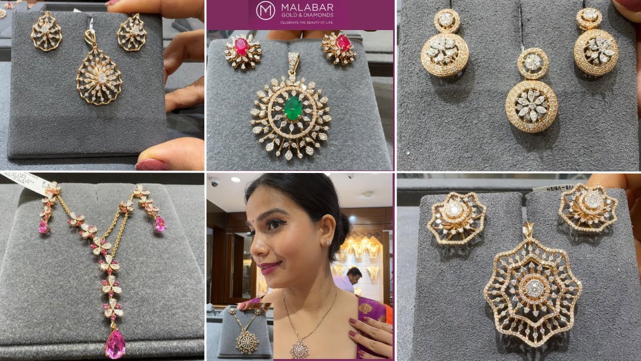 Malabar Gold & Diamond || Новая коллекция бриллиантовых подвесок по цене от 150 000 рупий.