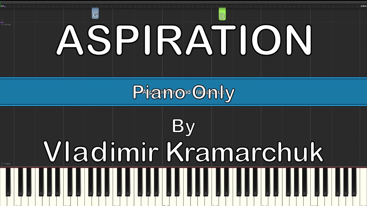 Aspiration (Piano Only) - Piano Tutorial  [Synthesia]