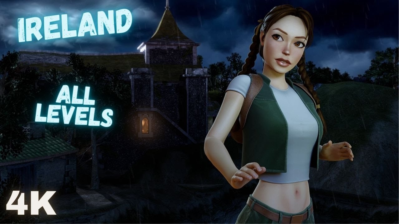 Tomb Raider 5 Chronicles Remastered - Young Lara in Ireland All 3 Levels - Full Gameplay Walkthrough