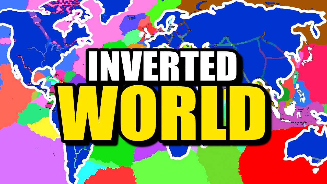 I Swapped Continents & Oceans to INVERT the World... (World War Simulator)