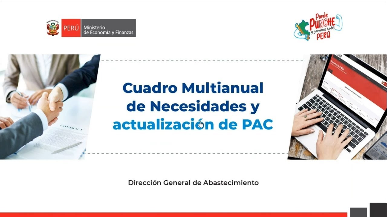 Cuadro Multianual de Necesidades y actualización de PAC