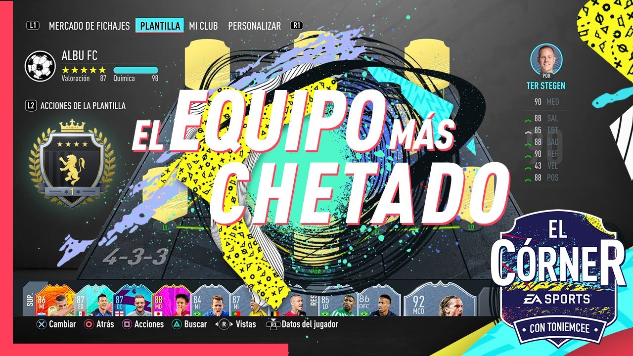 EQUIPAZO CON LOS 11 JUGADORES MÁS CHETADOS DE FIFA 20 PARA FUT CHAMPIONS