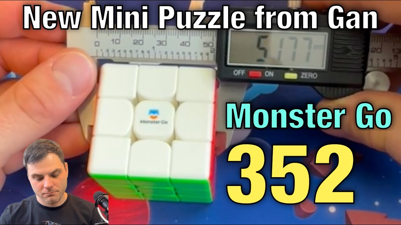 Monster GO 352 Mini Magnetic Speed Cube from GanCube | SpeedCubeShop Unboxing