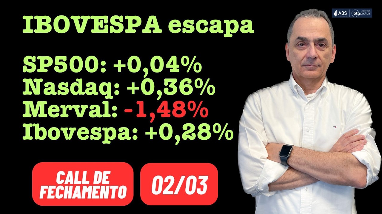Ibovespa fecha em alta | Call defechamento 02/03/2026 18:20 hs