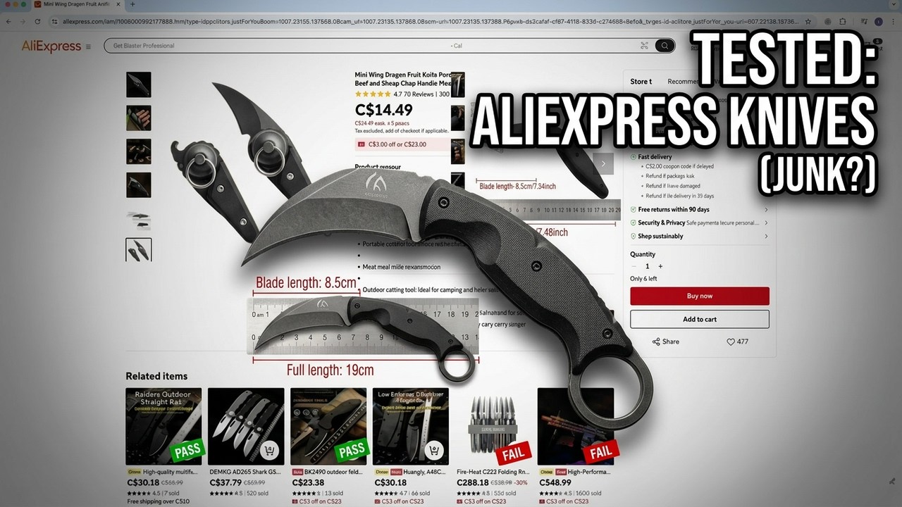 I Tested AliExpress Knives So You Don't Have To