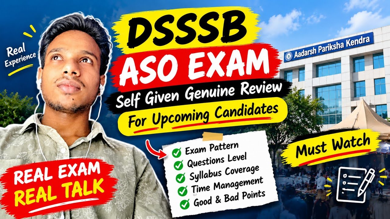 DSSSB ASO Exam || Self-Given Genuine Review || Full Analysis || Important for Candidates ||