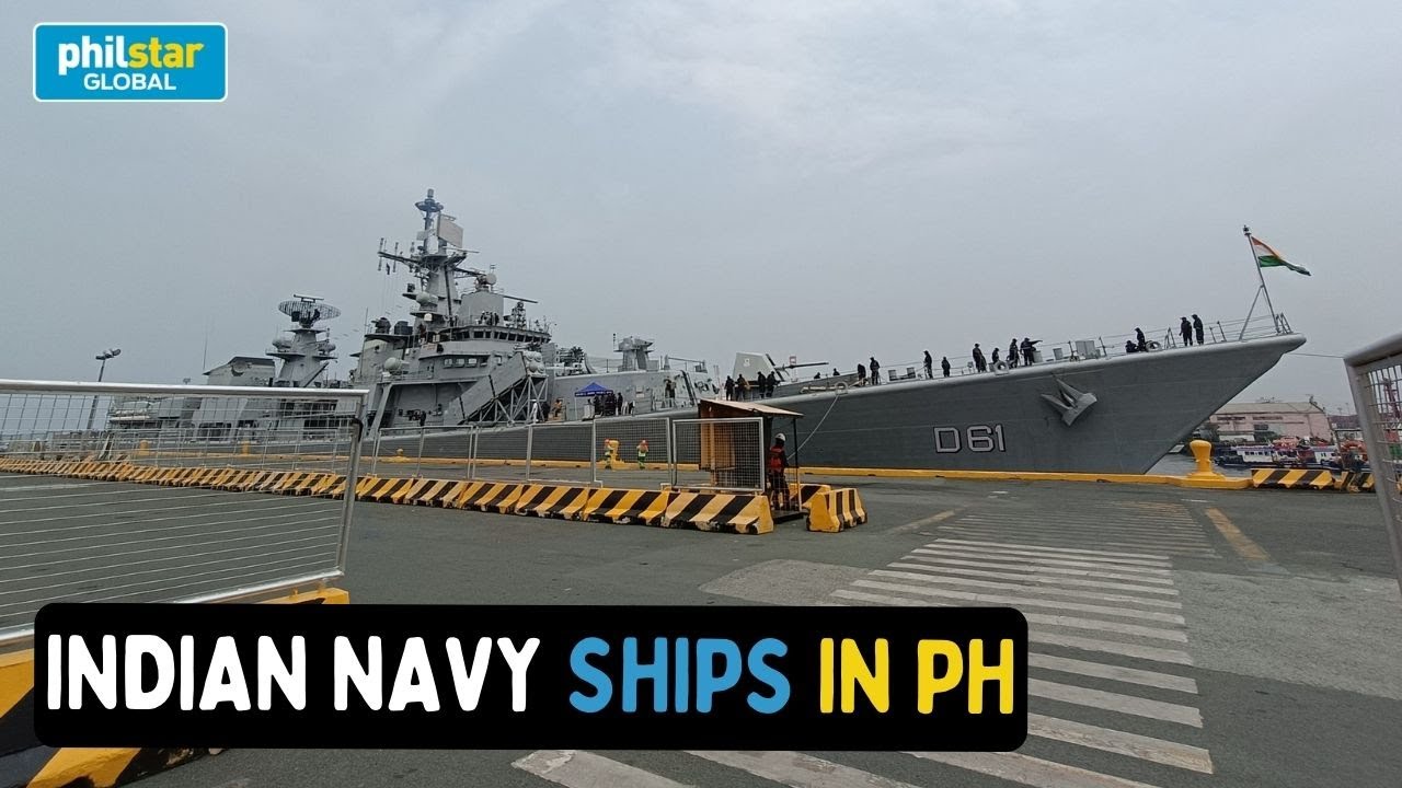 Indian Navy vessels INS Delhi, INS Shakti and INS Kiltan arrived at the port of Manila