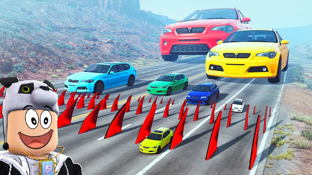 Dev Arabalar vs Tuzaklar! - Panda ile Beamng Drive