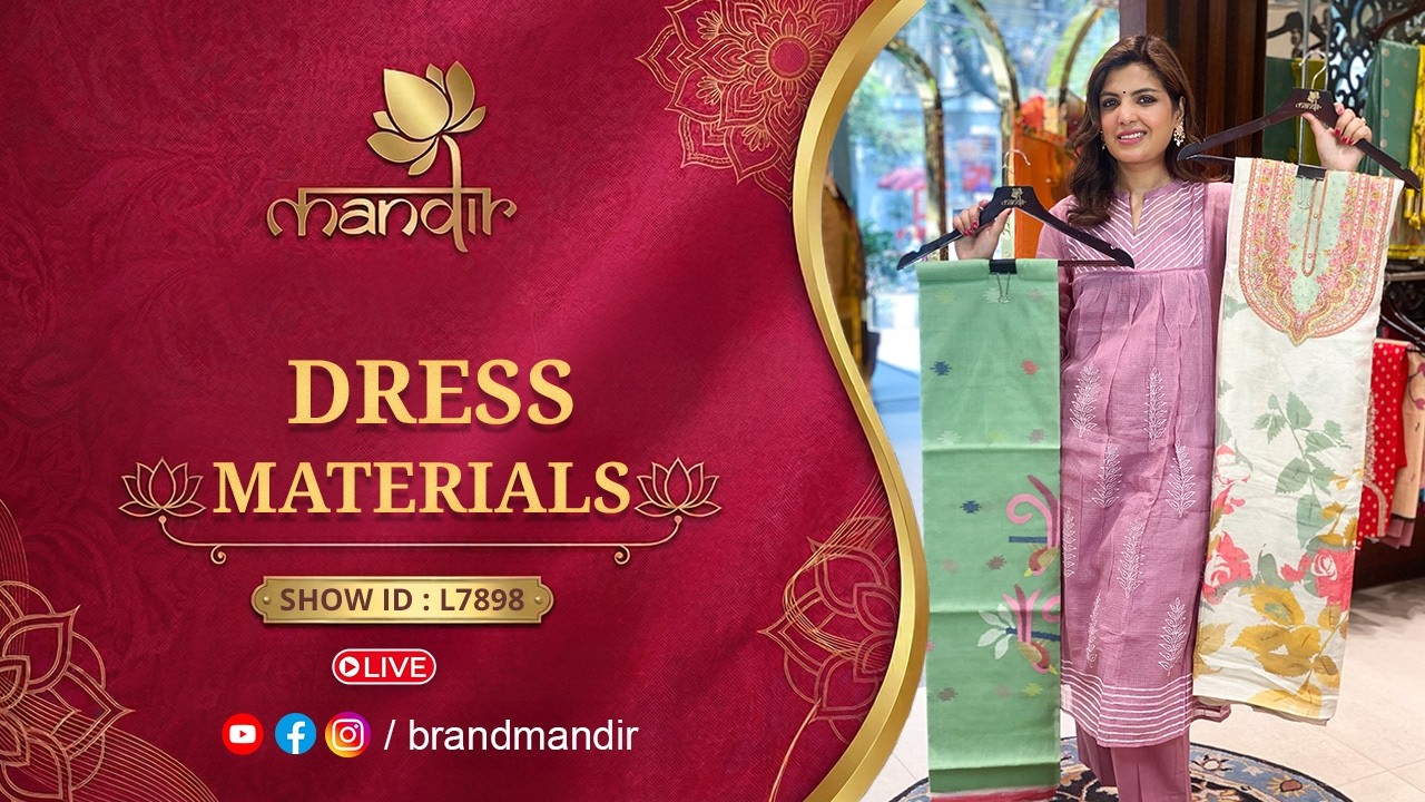 Dress Materials Collection | WhatsApp Number 733 733 7000 | Brand Mandir LIVE