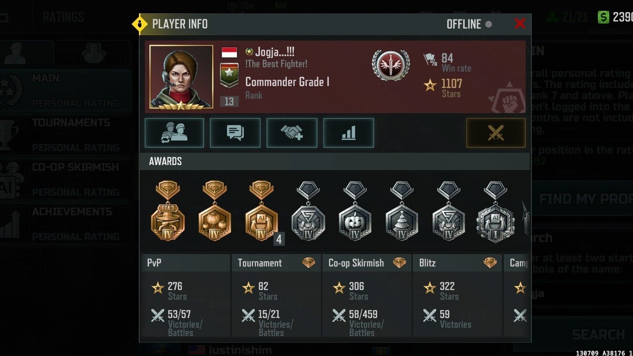 Me vs Jogja | NO MEDAL Vs 1000 MEDALS| Art of war 3 1v1 | Rank 11 confed vs Rank 11 resistance