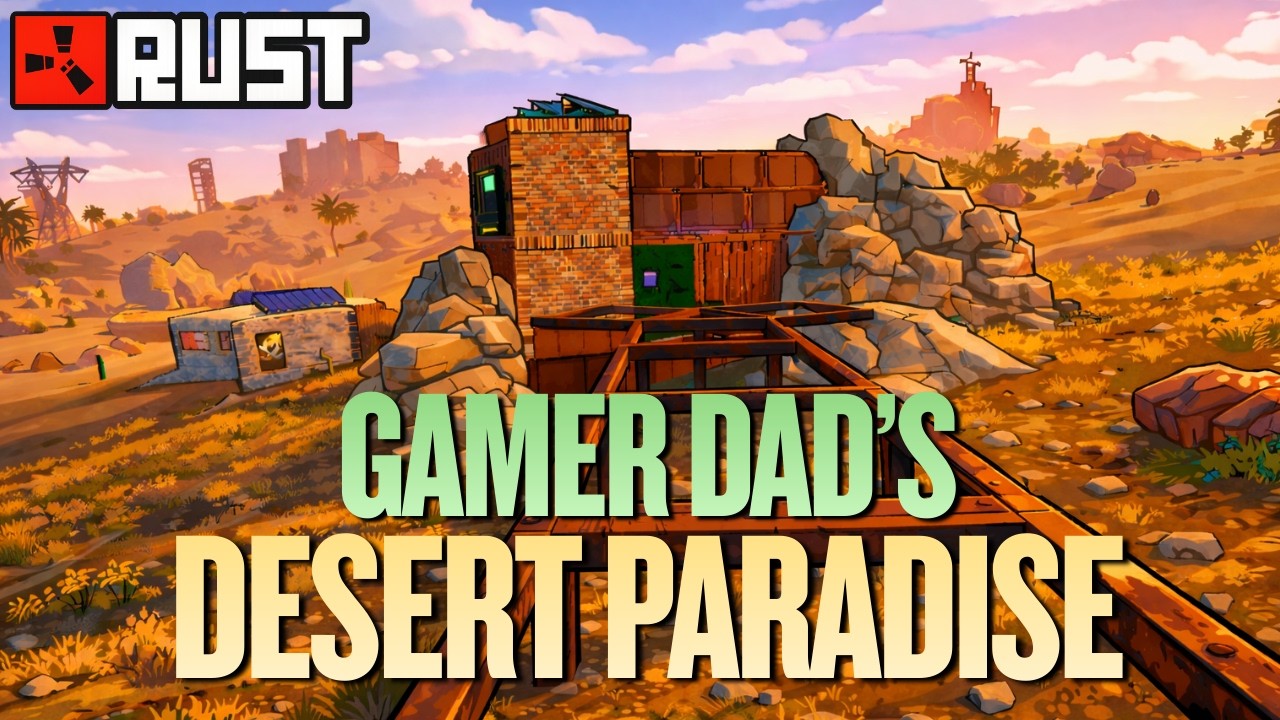I Tried Surviving Rust Solo on a 600 Pop Server… and Built a Desert Paradise