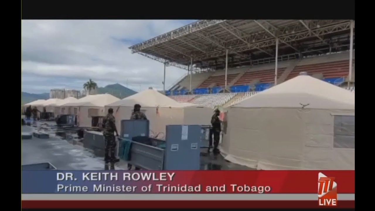 PM Tours COVID-19 Field Hospital At Jean Pierre Complex