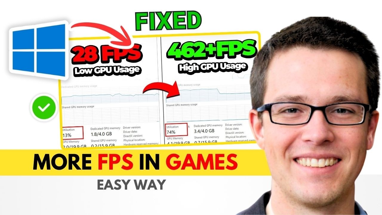 Your GPU Is Wasting FPS&hellip; Fix Low GPU Usage in 2 Minutes! 🔥