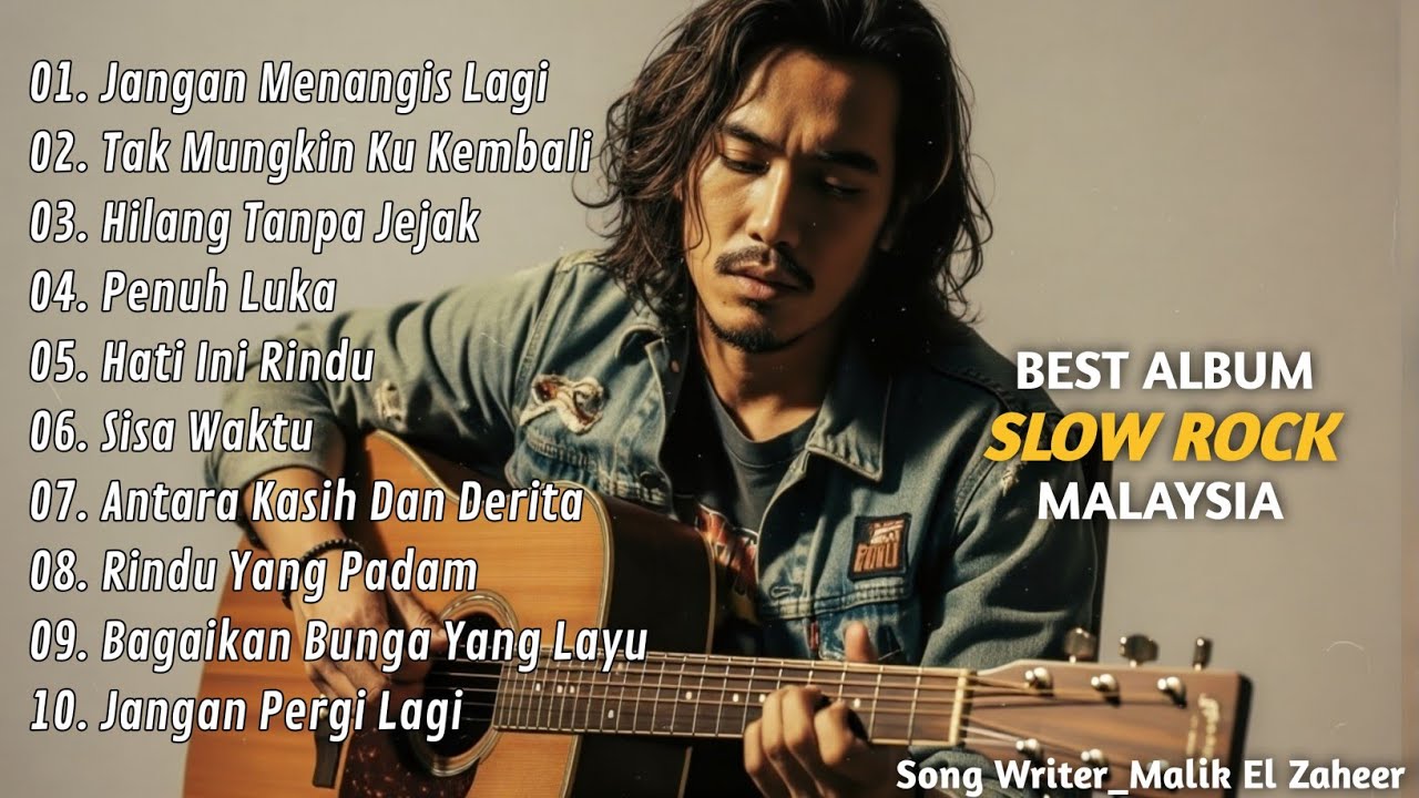 SLOW ROCK MALAYSIA TERBARU VIRAL - FULL ALBUM | LAGU CINTA PENUH KENANGAN | JANGAN MENANGIS LAGI |
