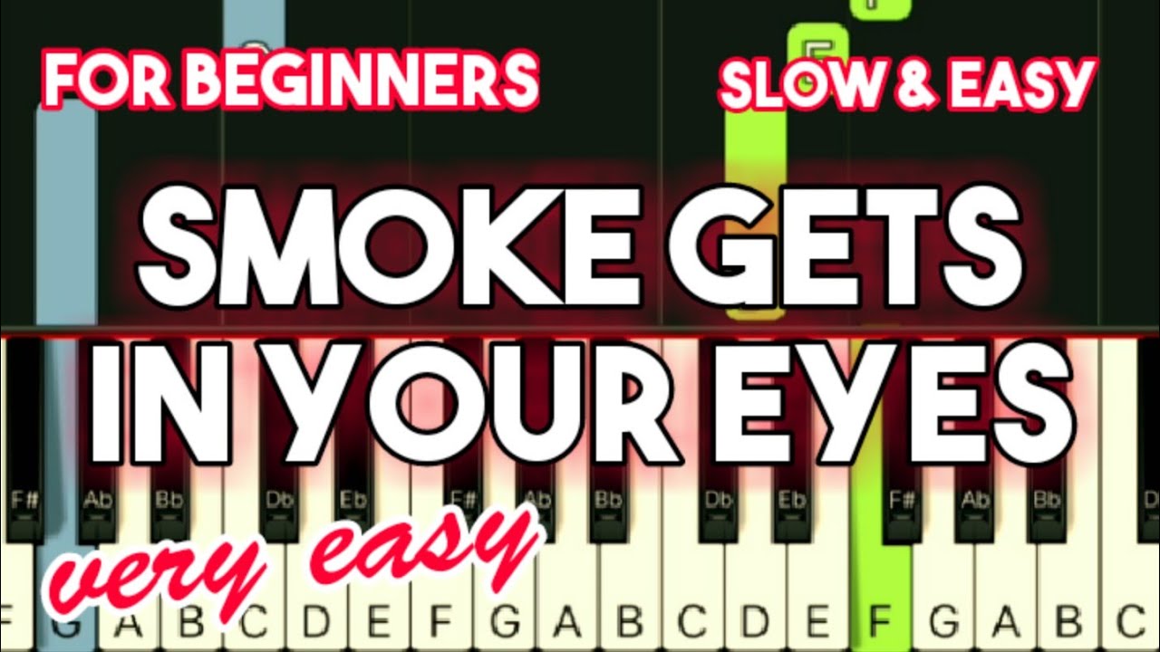 THE PLATTERS - SMOKE GETS IN YOUR EYES | SLOW & EASY PIANO TUTORIAL