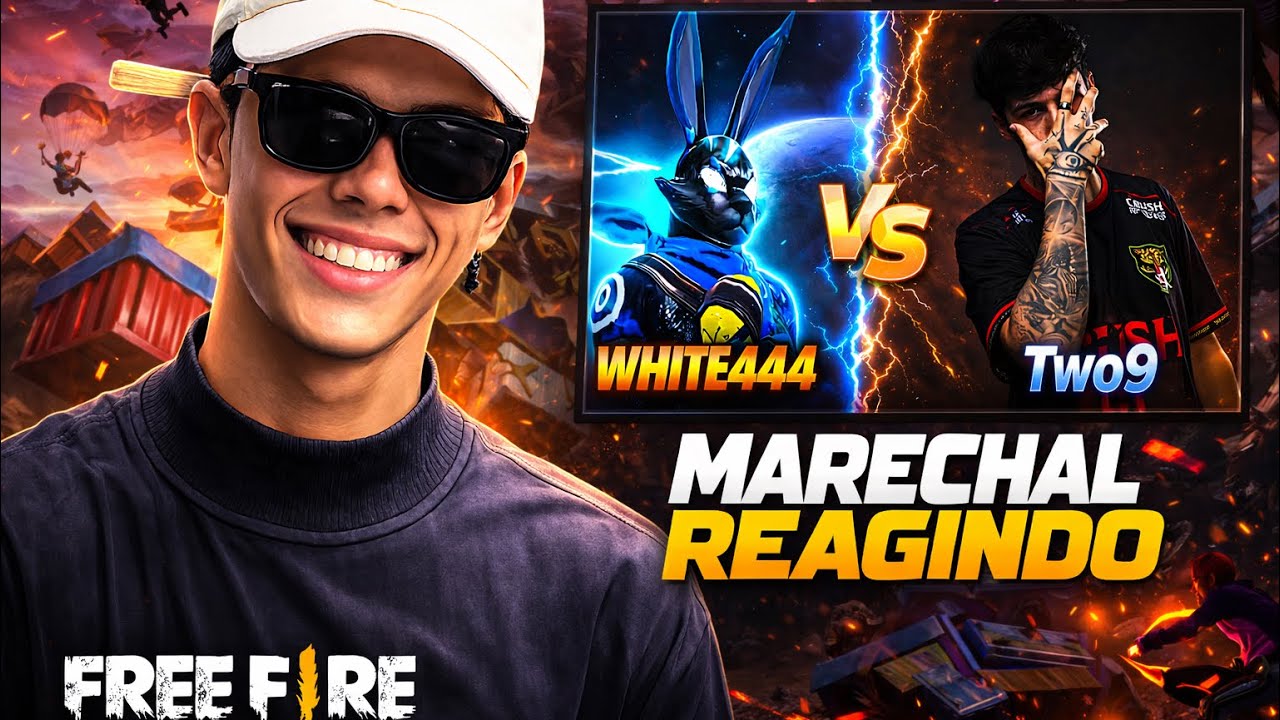 MARECHAL REAGINDO X1 DO TWO9 VS WHITE444! FREE FIRE - MARECHAL HIGHLIGHTS