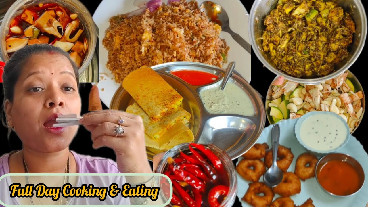Indian Kitchen Vlog | Achar Banana, Drumstick Sabji, Egg Fried Rice & South Indian Breakfast 🥞