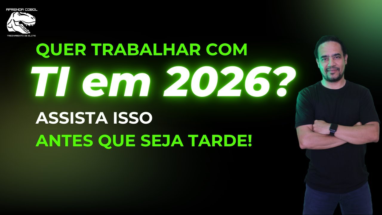 [Aprenda COBOL] - Quer trabalhar com TI em 2026? Assista isso antes que seja tarde!
