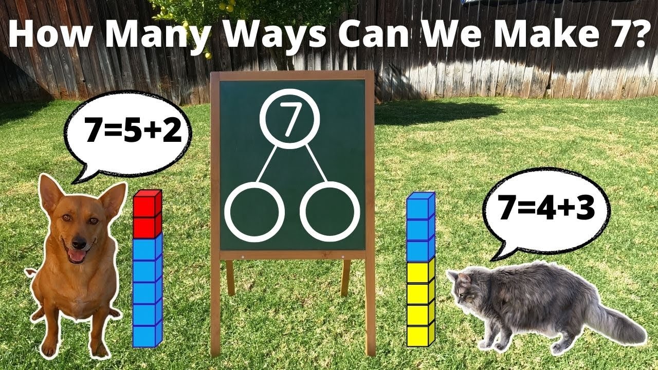 Professor Ginger and Axle Find Ways to Make 7 - Composing and Decomposing Number 7 - 7 Number Bond