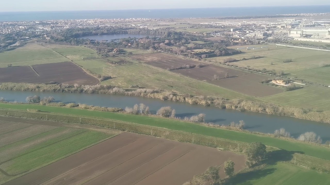 Landing at Rome, Fiumicino Airport