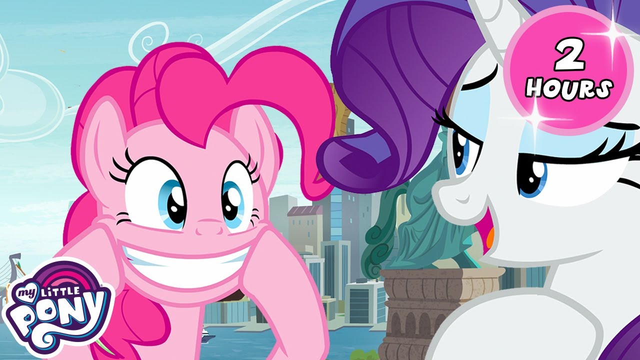 Meilleurs moments de RARITÉ et de PINKIE PIE🥰🧵🎈| 2 Heures | My Little Pony 🦄 La Magie de l'Amité
