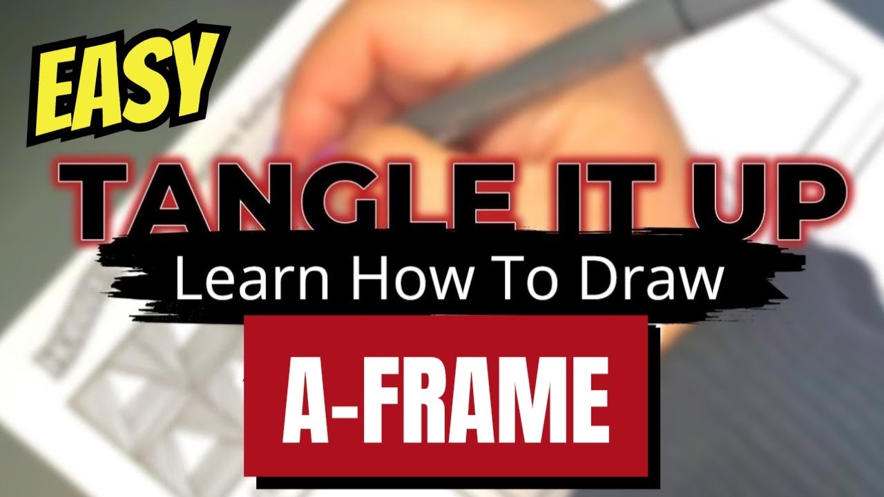 Mastering the A-Frame Tangle Pattern in Zentangle Drawing
