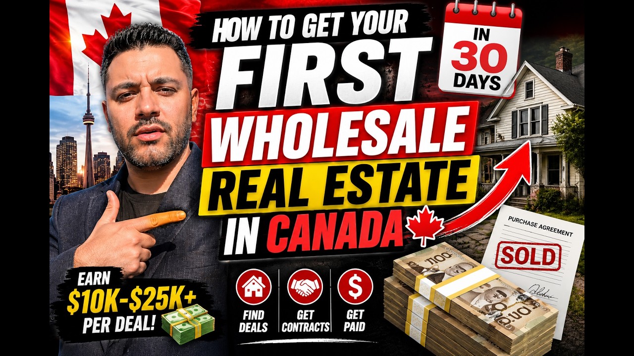 How To Wholesale Real Estate In Canada & Get Your First Deal In 30 Days (2026 Guide)