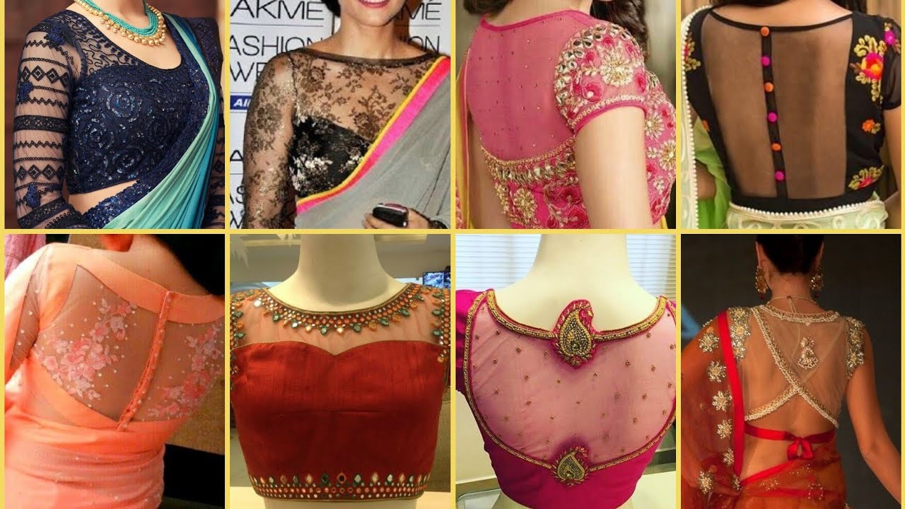 Top 100 Partywear Net blouse designs
