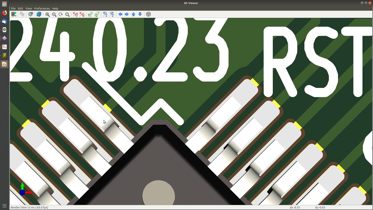KiCad 5 #29a Fixing a Soldermask Problem On My LPC51U68JBD48 Breakout Board