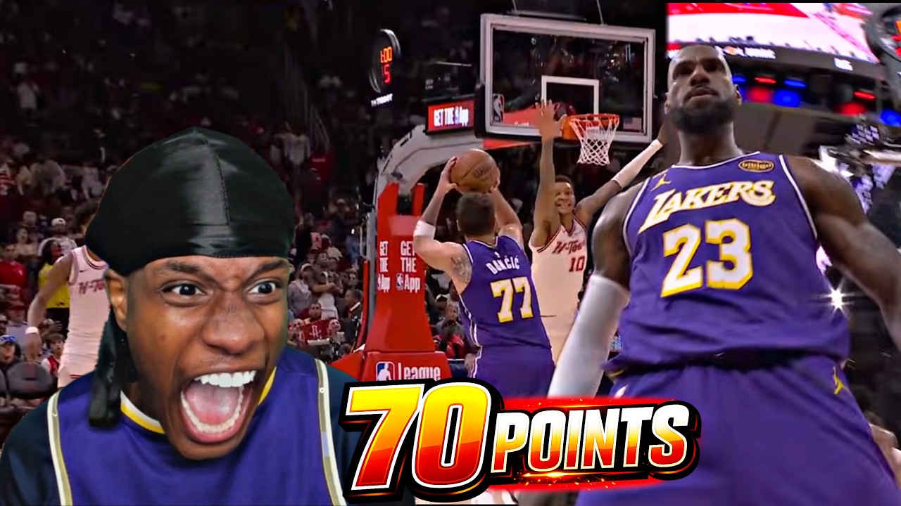 70 POINTS?! I PRAYED FOR THIS! LAKERS VS ROCKETS REACTION