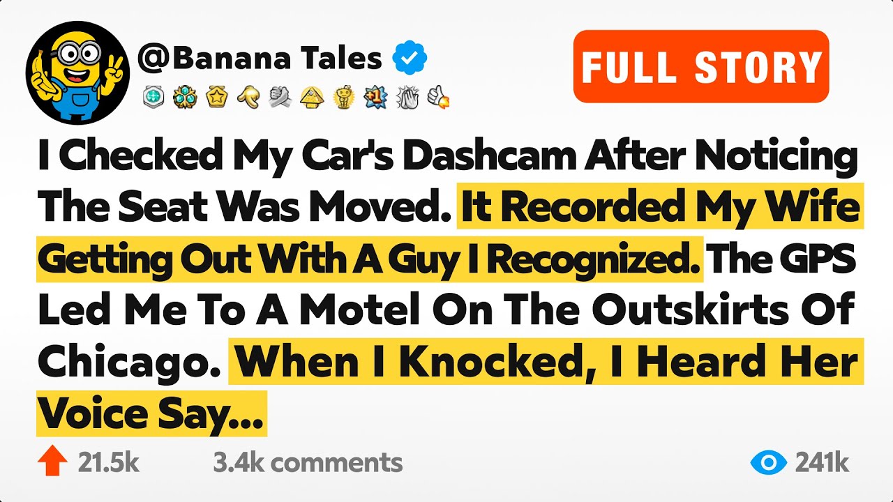 I Checked My Car's Dashcam After Noticing The Seat Was Moved. It Recorded My Wife Getting Out With..