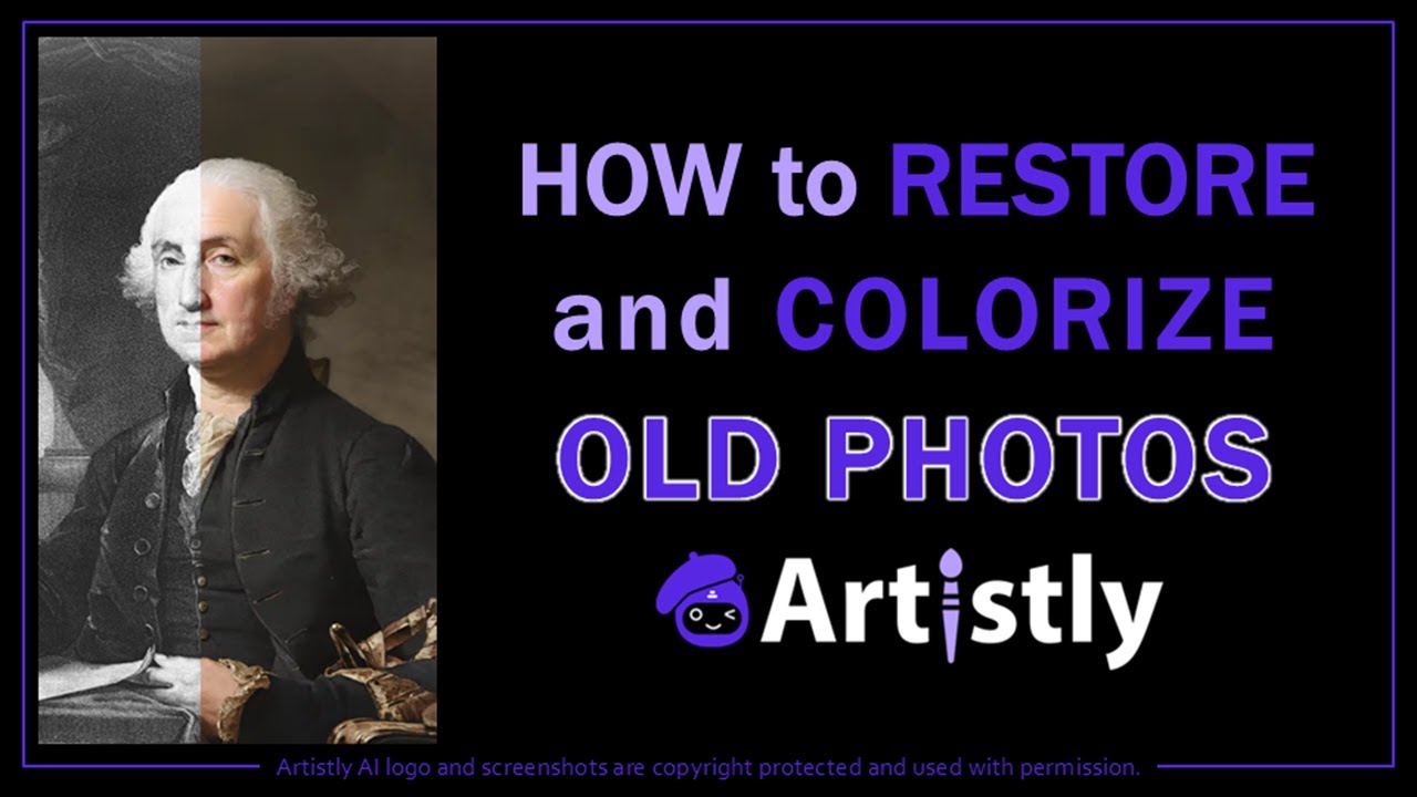 Как восстановить и раскрасить старые фотографии в Artistly AI